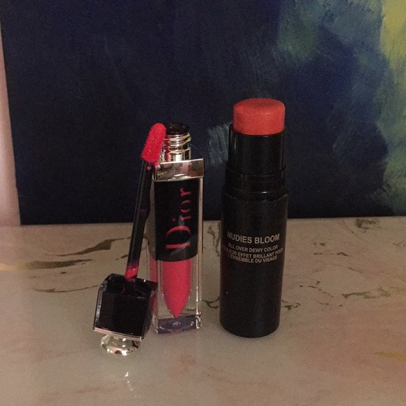 Dior lipshine and Bloom cheek blush